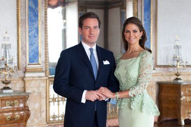 La princesse Madeleine de Suède avec son fiancé Chris O&#039;Neill en mai 2013