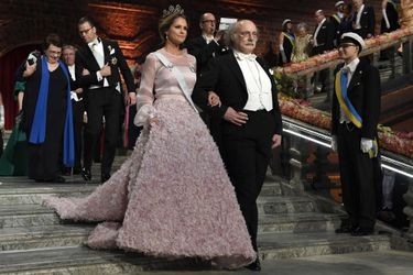 La princesse Madeleine de Suède dans une robe Fadi El Khoury le 10 décembre 2016
