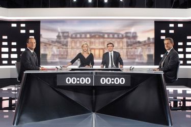 Lors du débat entre Nicolas Sarkozy et François Hollande en 2012
