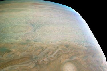 Une immense tempête ovale située dans l’hémisphère Sud de Jupiter.