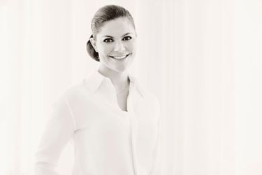 La princesse Victoria de Suède. La photo en noir et blanc dévoilée en juin 2017 en prélude à ses 40 ans