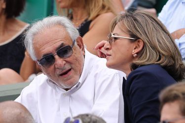 Dominique Strauss-Kahn et sa compagne Myriam à Roland-Garros
