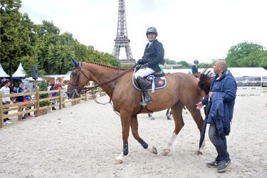 Guillaume Canet en forme au Longines Paris Eiffel Jumping