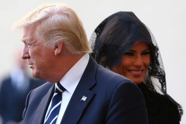 Donald Trump et son épouse Melania au Vatican pour rencontrer le pape François.