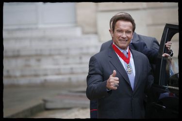 Arnold Schwarzenegger à l&#039;Elysée.