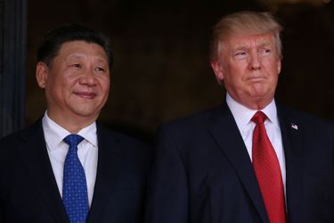 Xi Jinping et Donald Trump à Mar-a-Lago, le 6 avril 2017.