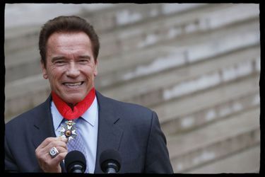 Arnold Schwarzenegger à l&#039;Elysée.
