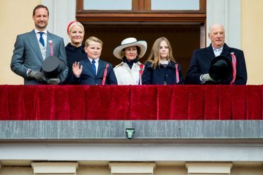 La famille royale de Norvège à Oslo, le 17 mai 2017