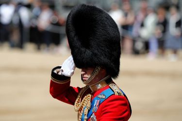 Le prince William en uniforme à Londres, le 10 juin 2017