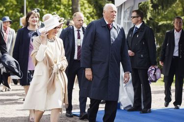 La reine Sonja et le roi Harald V de Norvège à Helsinki, le 1er juin 2017