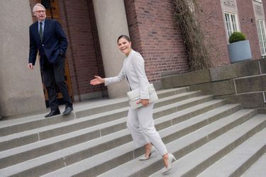 La princesse Victoria de Suède à Stockholm, le 15 mai 2017