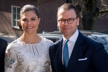 La princesse Victoria de Suède et le prince consort Daniel à Stockholm, le 18 mai 2017
