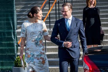 La princesse Victoria de Suède et le prince consort Daniel à Stockholm, le 18 mai 2017