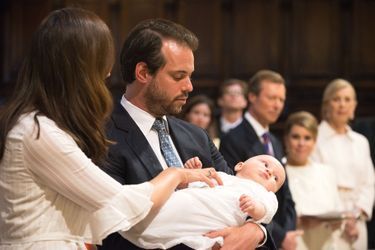 Baptême du prince Liam de Luxembourg au Vatican, le 22 avril 2017