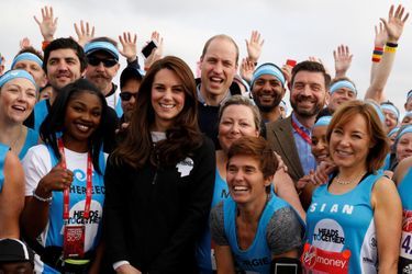 Kate Middleton, Les Princes William Et Harry Au Marathon De Londres, Dimanche 23 Avril 2017  14