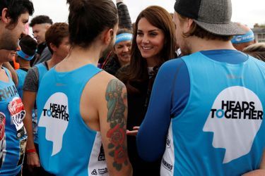 Kate Middleton, Les Princes William Et Harry Au Marathon De Londres, Dimanche 23 Avril 2017  17