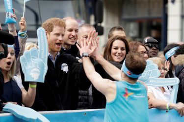 Kate Middleton, Les Princes William Et Harry Au Marathon De Londres, Dimanche 23 Avril 2017  22