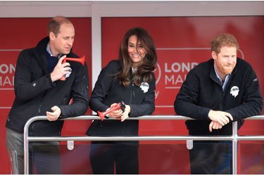 Kate Middleton, Les Princes William Et Harry Au Marathon De Londres, Dimanche 23 Avril 2017 8