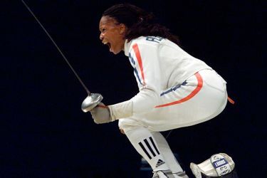 Laura Flessel aux Jeux de Sydney en 2000.
