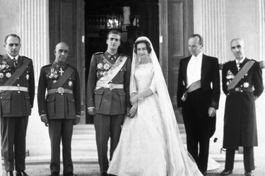 Au mariage de la princesse Sophie de Grèce et de Don Juan Carlos d&#039;Espagne à Athènes, le 14 mai 1962