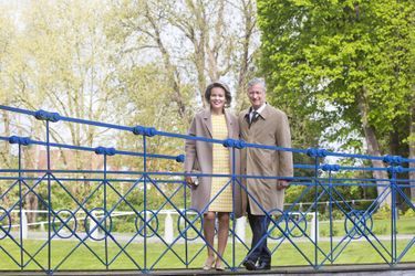 La reine Mathilde et le roi Philippe de Belgique à Bazel, le 25 avril 2017