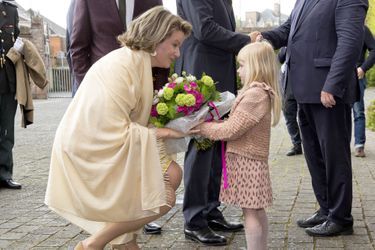 La reine Mathilde de Belgique à Dendermonde, le 25 avril 2017