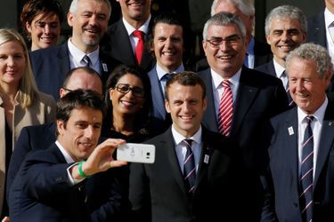 Emmanuel Macron a reçu mardi les membres de la Commission d'évaluation du CIO en vue de l'attribution des JO-2024.