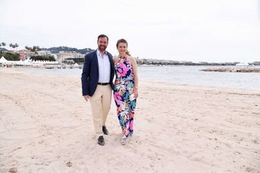 Le prince Guillaume et la princesse Stéphanie de Luxembourg à Cannes, le 18 mai 2017