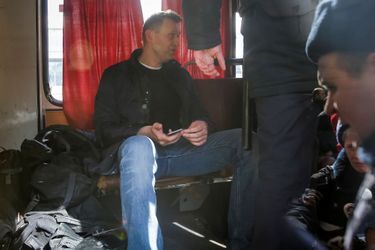 Alexeï Navalny arrêté lors de la manifestation à Moscou, le 26 mars 2017.