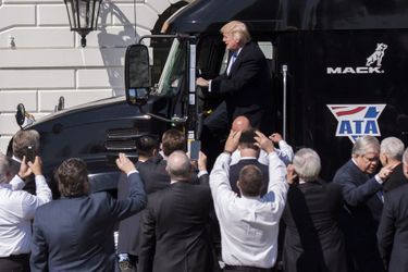 Donald Trump à la Maison Blanche, le 23 mars 2017.