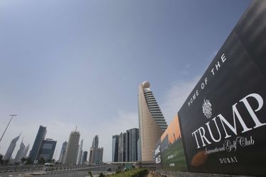 Inauguration d&#039;un parcours de golf Trump à Dubaï, le 18 février 2017.