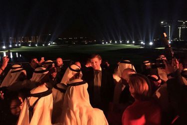 Eric Trump à l&#039;inauguration d&#039;un parcours de golf Trump à Dubaï, le 18 février 2017.