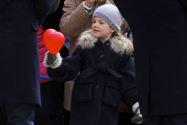La princesse Estelle de Suède à Stockholm, le 12 mars 2017