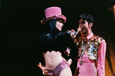 Mayte Garcia et Prince sur scène