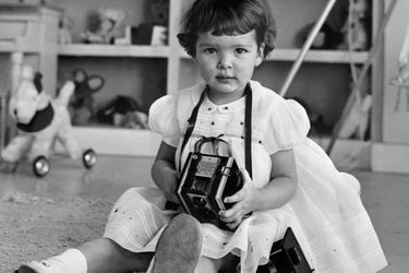 La princesse Caroline de Monaco à 2 ans, le 23 janvier 1959