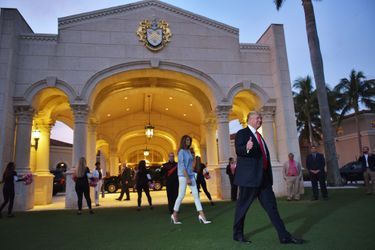 Melania et Donald Trump à Palm Beach, en Floride, le 5 février 2017.