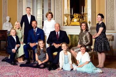 La famille royale de Norvège à Oslo, le 17 octobre 2016