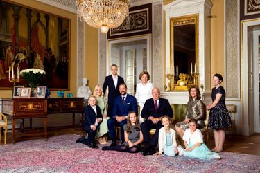 La famille royale de Norvège à Oslo, le 17 octobre 2016