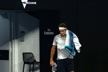 Roger Federer après le break médical