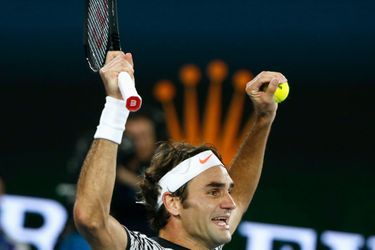La joie de Roger Federer