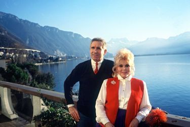 Zsa Zsa Gabor et son mari le prince Frederic von Anhalt en 1990.