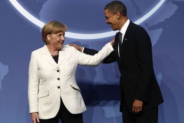 Angela Merkel et Barack Obama à Washington, le 12 avril 2010.
