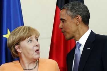 Angela Merkel et Barack Obama à Berlin, le 19 juin 2013.