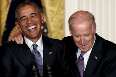 Barack Obama et Joe Biden à la Maison Blanche, le 15 octobre 2015.