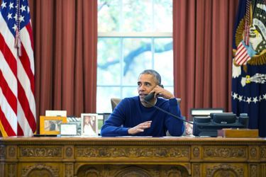 Barack Obama dans le Bureau ovale, le 24 novembre 2016.