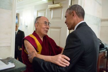 Barack Obama accueille le Dalaï Lama à la Maison Blanche, le 15 juin 2016.