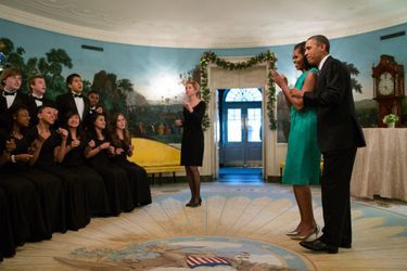 Michelle et Barack Obama à la Maison Blanche, le 5 décembre 2012.