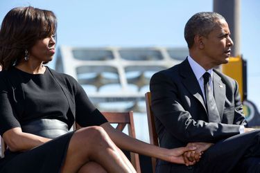 Michelle et Barack Obama à Selma, le 7 mars 2015.
