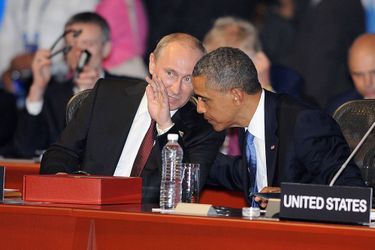 Vladimir Poutine et Barack Obama au G20 à Los Cabos (Mexique), le 18 juin 2012.
