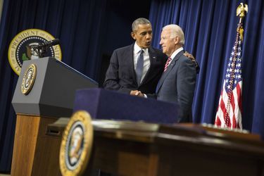 Barack Obama et Joe Biden à la Maison Blanche, le 22 juillet 2014.